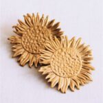 Statement oorbel Zonnebloem