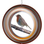 Windspinner, Spin Art, Roodborstje/Robin, 12ROB108, Ø 30 cm