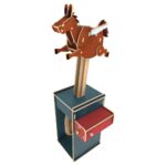 Ilo Build 3D Mechanische Houten Modelbouw Flying Horse, 0223, 11x12x28cm