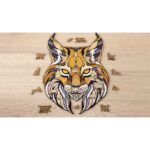 Eco Wood Art (EWA) Houten Legpuzzel Lynx size S, 1836, 24,7x19,5x0,5cm