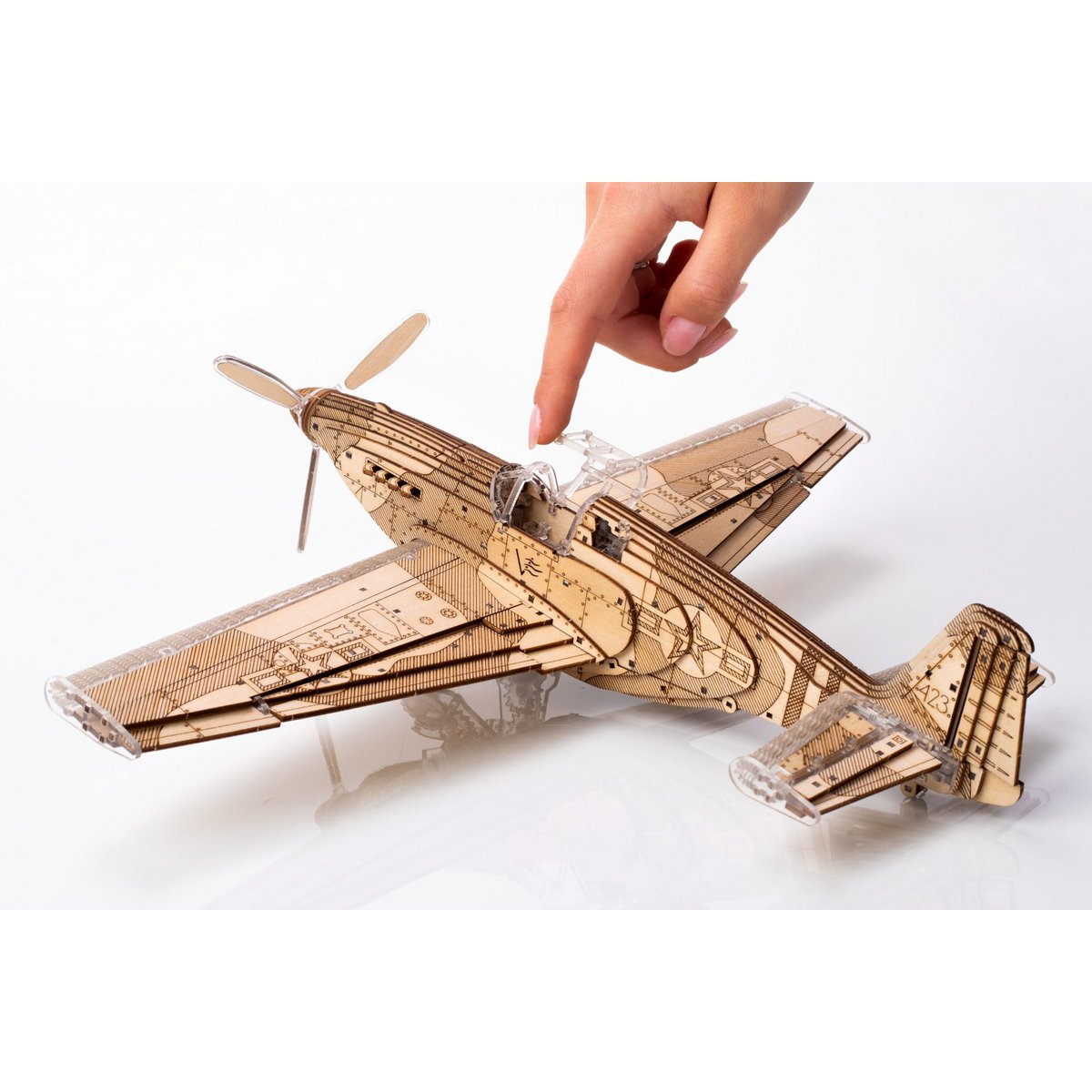 Veter Model 3D Modelbouwpakket, Speedfighter, AKV-04, 35x13,5x30cm - Afbeelding 5