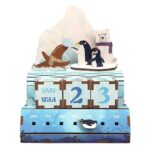 Tonecheer, DIY 3D Houten Puzzel, Kalender, Date at Glaciers, TQ002, 10,4x8,9x11,8cm