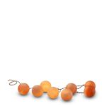 Himalaya Salt Dreams, Zoutbrokken Lichtsnoer op Batterij, Bol, 8 stuks, 44554, Oranje