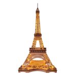 Robotime, 3D Houten Puzzel Night of the Eiffeltoren, TGL01, 22x21,3x53cm