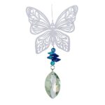 Windspinner, Nature's Melody, Magic Kristall Windspinner, Vlinder/ Butterfly, CSD16BF, ca 40 cm