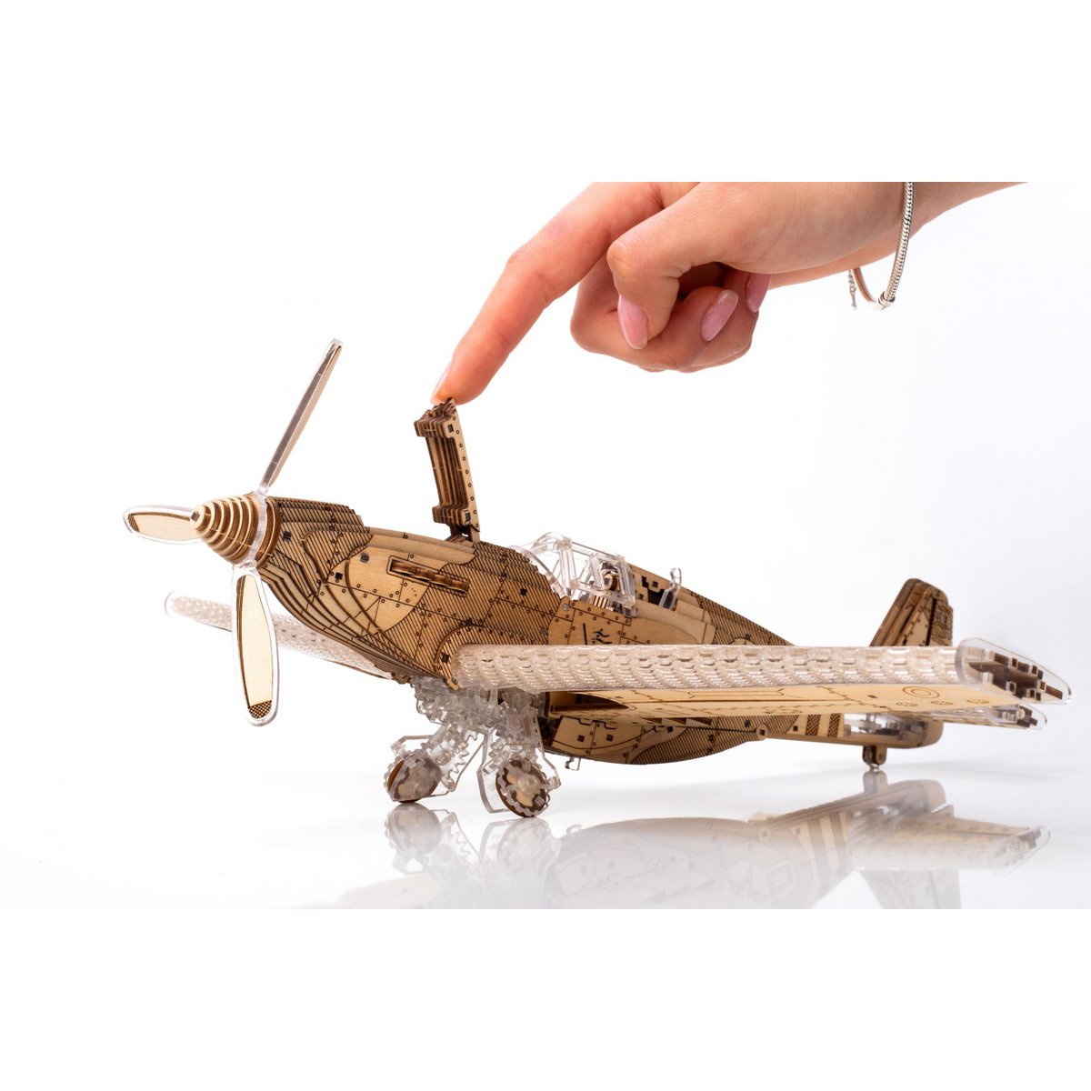 Veter Model 3D Modelbouwpakket, Speedfighter, AKV-04, 35x13,5x30cm - Afbeelding 7