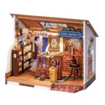 Robotime, DIY Huisje, Kiki's Magic Emporium met LED verlichting, DG155, 21,5x13,3x17,5cm