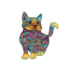 Logica Giochi Mandala Houten Legpuzzel Kat/ Cat, 23,4x28,5cm