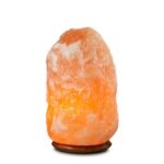 Himalaya Salt Dreams Zoutlamp met Houtenvoet, 42430, ca18-22 kilo, Oranje
