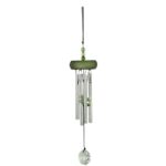 Windgong, Nature’s Melody, Gem Tunes met Kristal, Groen, GTC11GR ca 27cm.