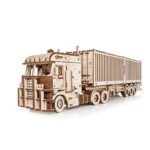Eco Wood Art (EWA) 3D Houten Puzzel Container-Semitrailer for Truck “Road King”, 3724, 52,3x10,8x16,9cm