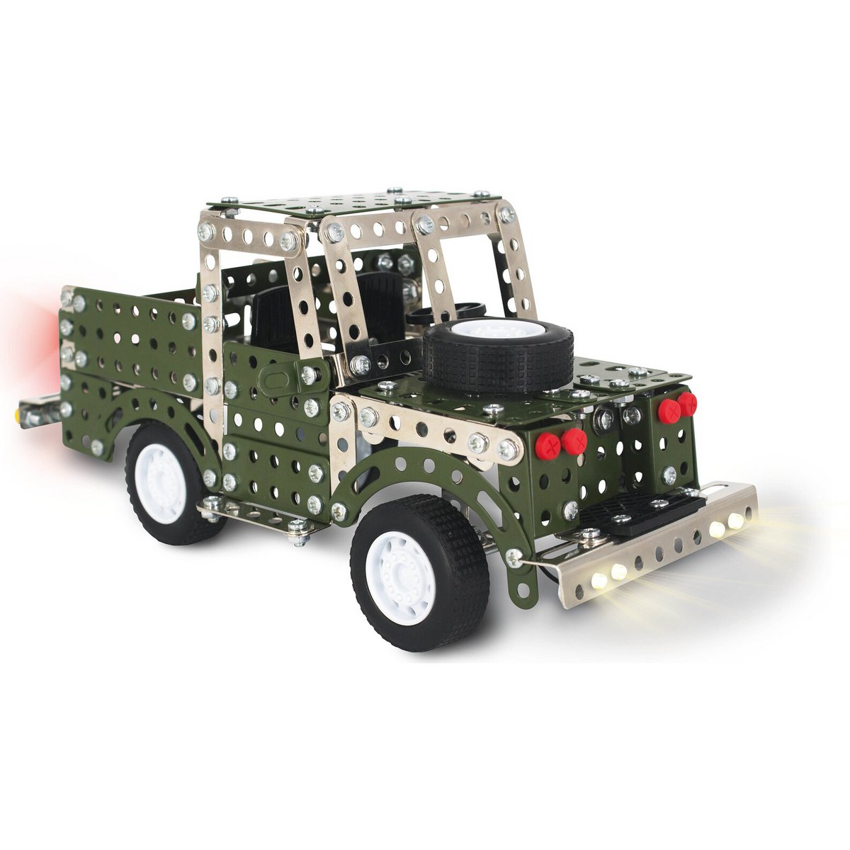 Coach House 3D Metalen Bouwpakket Land Rover incl Verlichte Koplampen, CHP0090, 26,8x12,5x12,5cm