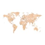 Eco Wood Art (EWA) Houten Wandpuzzel Wereldkaart Untouched World, Size L, 2758, 192x105x1,2cm