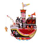 Robotime, Muziekdoos Hout DIY 3D Puzzel Fishing Kitty, AMD42, 18×8,3×18,9 cm