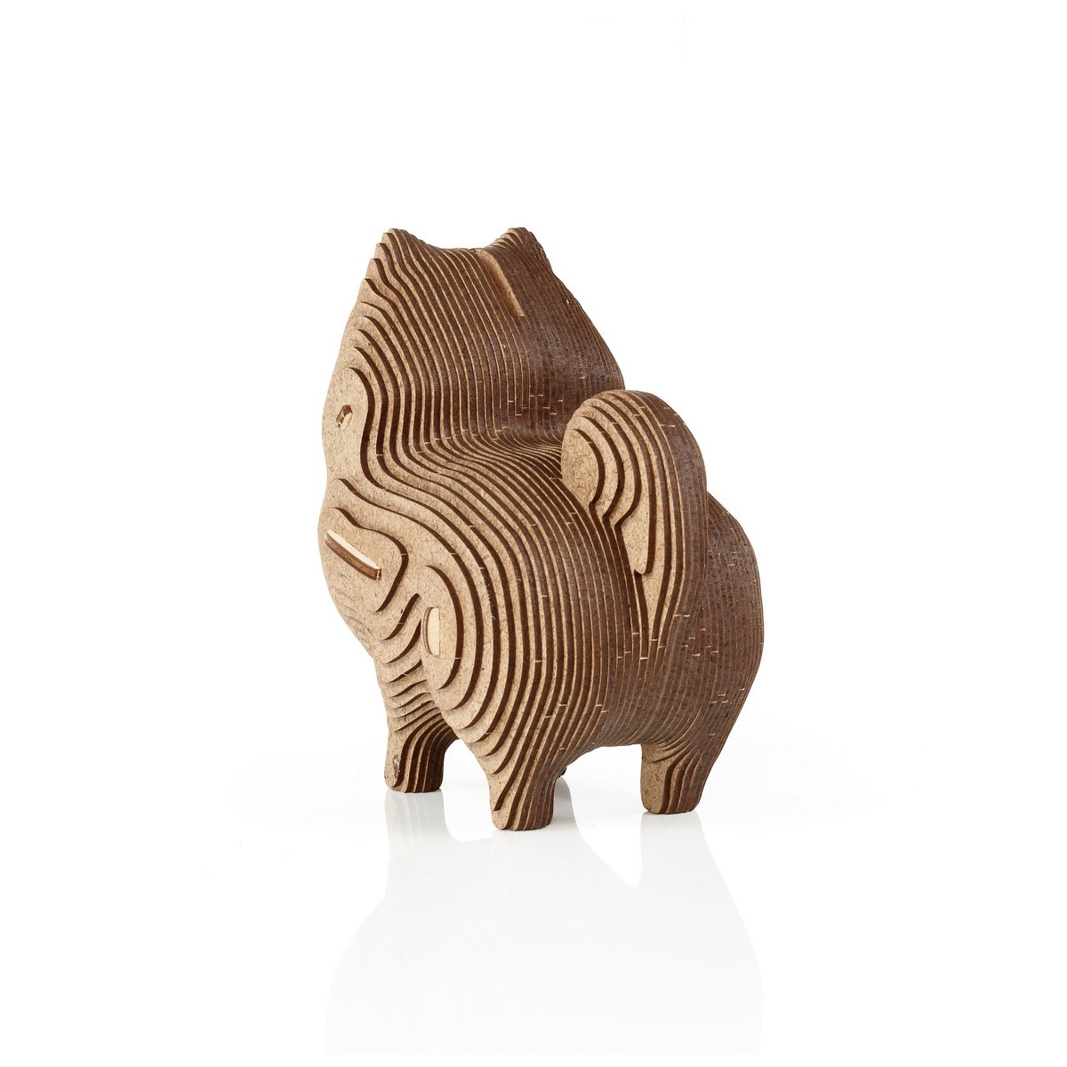 Eco Wood Art (EWA) 3D Houten Bouwset Spaarpot Hondje/Dog, 3786, 15x9,1x15,7cm - Afbeelding 10