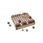 Eco Wood Art (EWA) Gameset, Schaak en Damset, 0587, 25x28,5x4,2 cm