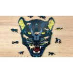 Eco Wood Art (EWA) Houten Legpuzzel Panter/ Panther Size S, 1843, 19,3x21,4x0,5cm