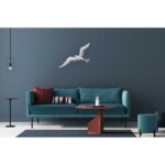wanddeco/steenkorfdeco Meeuw/ Seagull RVS 141503 48,7x55,7cm.