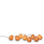 Himalaya Salt Dreams Zout Lichtsnoer op Batterij, Hart, 8 stuks, 44524, Oranje