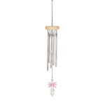 Windgong Nature's Melody Gem Tunes met Crystal Angel Pink, GTC18ANGPK, totale lengte ca 46 cm