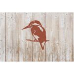 Wanddecoratie IJsvogel/ Kingfisher Roestmetaal, 141605, 51,6x53,1cm
