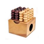 Logica Giochi Houten(reisspel) 4 In A Row, LG194, 12x12,5x15cm