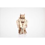 Mr. Playwood 3D Houten Puzzel Transformer Robot/Vliegtuig, 10103, 7(10)x15(21)x20(24)cm.