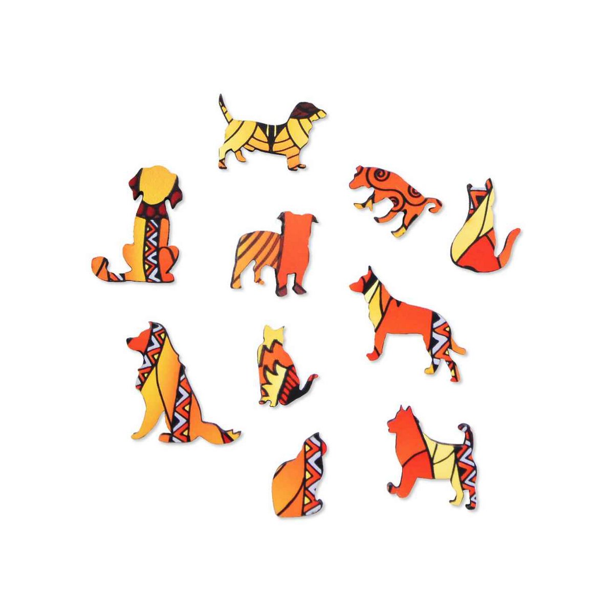 Logica Giochi Mandala Houten Legpuzzel Hond/ Dog, 24,7x28,5cm - Afbeelding 4