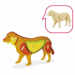 Robotime 3D Houten Puzzel Hond/ Dog, JP111B, 20x7,5x15cm