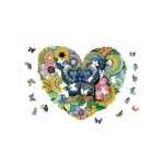 Logica Giochi Mandala Houten Legpuzzel Vlinder/ Butterfly in Hart, 30x24,5cm