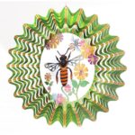 Windspinner, Spin Art, RVS, Bij/Bee, 12BEE09, Ø30CM