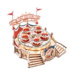 Robotime, Muziekdoos Hout DIY Tilt A Whirl, EA04, 22,4x19,7x18,5cm