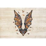Eco Wood Art (EWA) Houten Legpuzzel Vleermuis/ Bat, Size M, 2307, 39x28x0,5cm