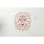 Wanddecoratie Leeuw/ Lion Roestmetaal, 141610, 33,8x44,2cm