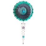 Windspinner, Spin Art, Crystal Mandala Space Artist Crystal Tail, ACTMSP0800, totale lengte 60cm