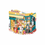 Robotime, DIY Huisje, Rainbow Candy House, DG158, 22x14x16,8cm