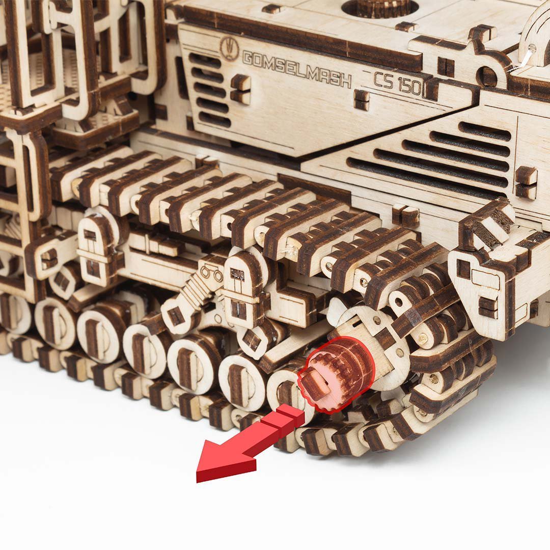 Eco Wood Art (EWA) 3D Houten Puzzel Mower CS-150C, 2932, 31,5x26,1x14,5cm - Afbeelding 3