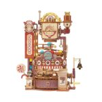3D Houten Puzzel Knikkerbaan Marble Run Chocolate Factory, Robotime, LGA02, 25,5x17x31cm