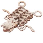 Mr Playwood 3D Houten Puzzel Kikker/ Frog, 10501, 41x20x0,3cm