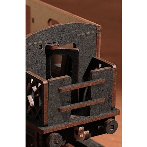 Robotime, DIY 3D Houten Modelbouwpakket, Steam Journey, TGS01, 37,6x11,3x14,5cm - Afbeelding 5