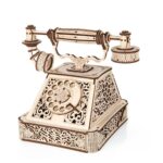 Eco Wood Art (EWA) 3D Houten Puzzel, Retro Telephone, 3861, 21,2x22x27,8cm