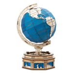 Robotime, Houten Puzzel 3D The Globe Blauw, ST002, 32,5x29x52cm