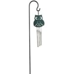 Windgong, Nature’s Melody, Musical Ornament Stake Chime Uil/ Owl, OS18OW, ca 45 cm