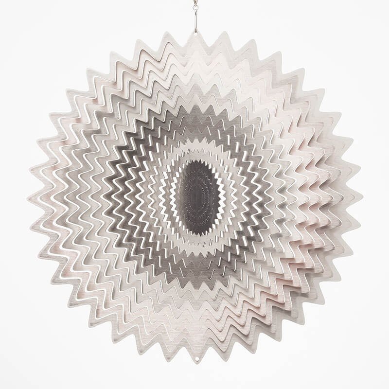 Windspinner, Spin Art, RVS, Splash,120SP108, Zilverkleurig, Ø30cm