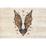 Eco Wood Art (EWA) Houten Legpuzzel Vleermuis/ Bat, 2482, 39x28x0,5cm Kartonbox