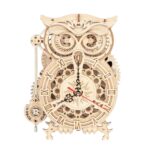 Robotime, Houten Puzzel 3D Uil/ Owl Clock, LK503, 20,6x12,8x26,5cm