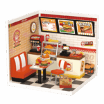 Robotime, DIY Huisje Super Creator Yum Yum Burgers, DW010, 16,3x16,3x15,2cm