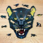 Eco Wood Art (EWA) Houten Legpuzzel Panter/Panther, 1171, 31,1x28x0,5cm Kartonbox