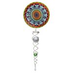 Windspinner, Spin Art, Mandala Rainbow Artist Crystal Tale, ACTMRA0800, totale lengte 60cm