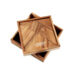 Logica Giochi Houten Puzzel Tangram, LG128, 12x12x3cm